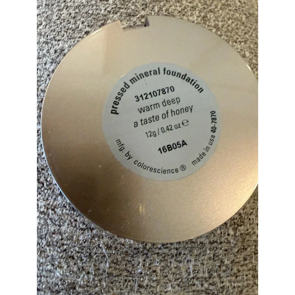 Colorescience Pressed Mineral Foundation Warm Deep A Taste of Honey 12g 0.42oz